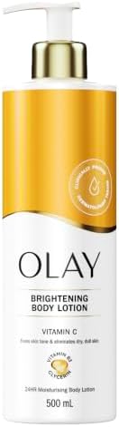 Vitamin C Lozione Corpo Illuminante. Crema per il Corpo Idratante per la Cura della Pelle 24H. Uniforma il Tono della Pelle. Con Vitamina C, Vitamina B5, B3 e Glicerina. Idratazione. 500ml
