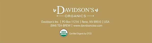 DAVIDSON’S ORGANICS, VANILLA ESSENCE, 100-COUNT INDIVIDUALLY WRAPPED TEA BAGS