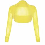 Forever Womens Long Sleeves Floral Lace Front Open Bolero Shrug