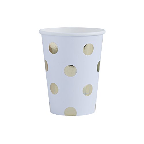 Ginger ray pm-904 pick and mix foiled polka dot paper p…