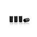 GODESON Black Aluminum Tire Valve Stem Cap with Hexgon Style, 4 Pcs/Set, Aluminum Tire Wheel Stem Air Valve Caps for Auto Car Motorcycle Bicycle