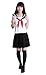 Nuoqi Anime Cosplay Costumes Japan School Sailor Uniform Skirts GC47D-XL A-white-black