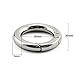 JCBIZ 6pcs Zinc Alloy Round Spring Snap Hooks Clip DIY Accessories for Handbag Purse Shoulder Strap Key Chains,20mm/0.78in Inner Diameter Circle Metal Key Ring Buckle(Silver)