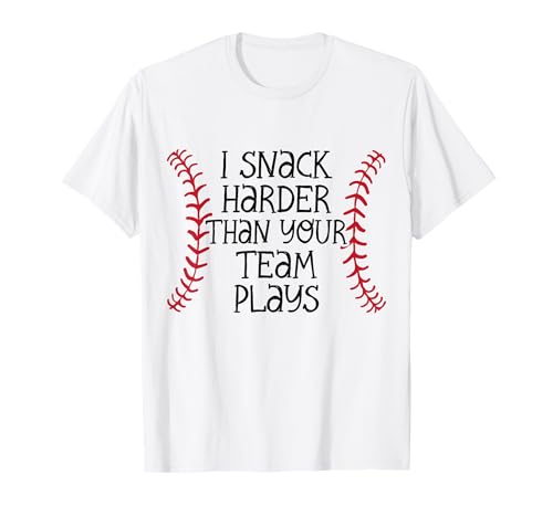 I Snack Harder Than Your Team Plays - Baseball Snacks Kids T-Shirt