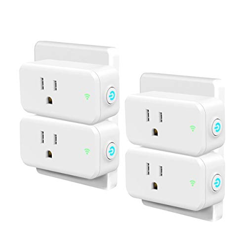 Smart Plug 4 Pack, Woostar WiFi Plug Outlet Compatible with Amazon