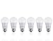 TCP 60 Watt A19 LED Soft White 6 Pack, Non-Dimmable Light Bulbs