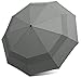 EEZ-Y Travel Umbrellas for Rain - Wind Resistant w/Open Close Button - Grey