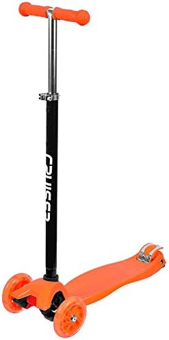 The Sidewalk Cruiser 3 Wheel Kick Scooter (Orange)