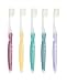 NIMBUS Extra Soft Toothbrushes (Compact Head), Periodontist Design Tapered Bristles for Sensitive Teeth and Receding Gums, Individually Wrapped Plaque Remover Travel Toothbrush (10 Pack, Colors Vary)