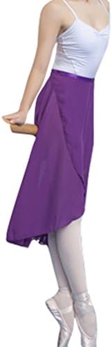 woosun Adult Ladies Sheer Wrap Skirt Ballet Skirt Women Dance Over Scarf Long Skirt 80cm Length