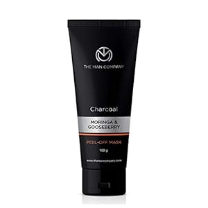 The Man Company Charcoal Peel Off Mask to remove Blackheads, dead skin (100 g)