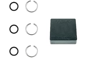 TOOL GUY REPUBLIC TOOLGUY REPUBLIC 3/8" Impact Retaining Ring Clip with O-Ring fits Dewalt Type Wrenches - 3 Sets