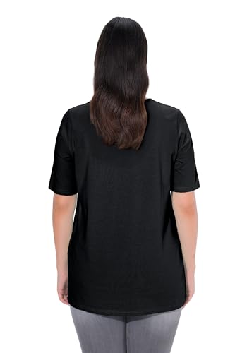 Ulla Popken T-Shirt, A-Line, Carree Neck, Half Sleeve 807286 Women's T-Shirt