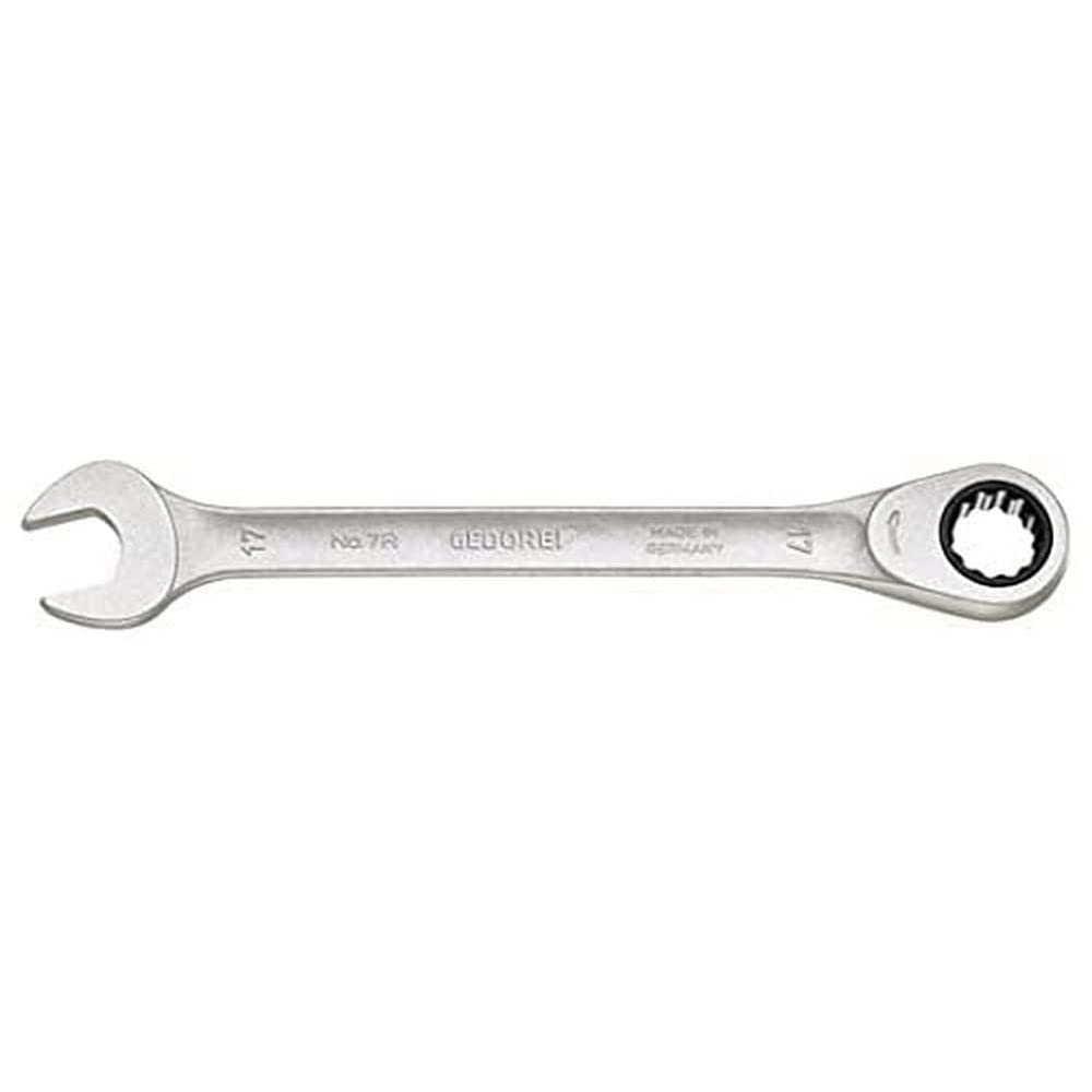 GEDORE Open-ended spanner with ring ratchet, AF 13 mm, Flat, Bi-hex, UD profile, Spanner, 7 R 13