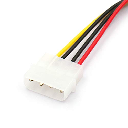 DaFuRui 5-Pack 4 Pin Molex to 15 Pin SATA Power Cable Adapter for IDE 8 Inches
