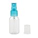 [10PCS] 2 oz Clear Plastic Spray Mist Bottles Pipette Atomiser Essential Oil Cosmetic Perfume for Travel (White)