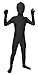 Sheface Kids Spandex Full Bodysuit Fancy Dress Costume (Small, Black)
