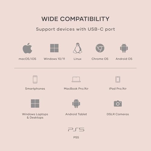 Satechi M.2 NVMe Mini SSD Enclosure with 10Gbps Transfer Speed, Up to 2TB SSD Storage, Active Auto Cooling, Compact and Portable USB C Case, Supports NVMe 2230 SSDs (SSD Not Included)