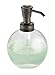 mDesign Soap Dispenser Pump, Facial Tissue Box/Cover/Holder, Canister Jar for Cotton Balls, Swabs, Cosmetic Pads - Set of 3, Bronze/Clear