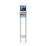 Camco 34" Double RV Refrigerator Bar, Holds Food and Drinks in Place During Travel, Prevents Messy Spills, Spring Loaded and Extends Between 19" and 34" - White (44074)