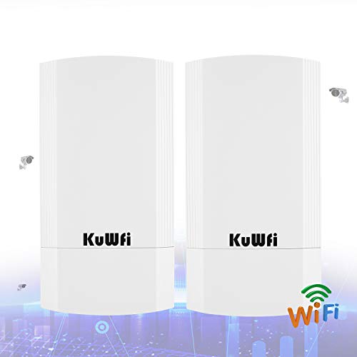 KuWFi 2Pack Wireless Bridge, Long Range WiFi Access Point 5