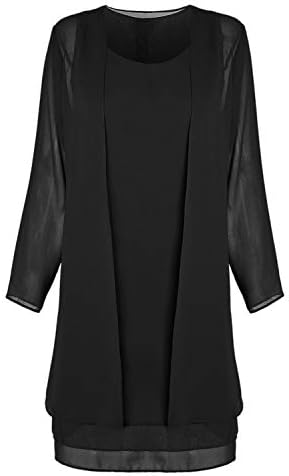 Chiffon Plus Size Mother of The Bride Dresses with Jacket Knee Length