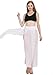 JAKY Womens Sheer Sarong Side Slit Beach Skirt Swimsuit Cover Ups Swimwear(White M)
