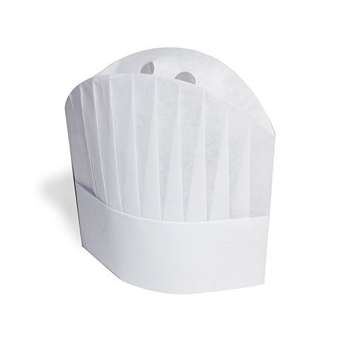 Royal 9" Viscose Pleated Chef Hats "Le Toque", Package of 50