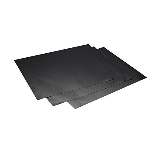 KIBOW Versatile BBQ Baking Sheet & Grill Mat 15.75" X 13", Non-Stick Washable PTFE Paper, Reusable Durable Fireproof Washable Oven Liner Heatproof Placemat (set of 5)