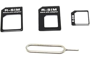 axGear Nano Micro Mini Standard SIM Card Adapter Converter Kit Tray Tool