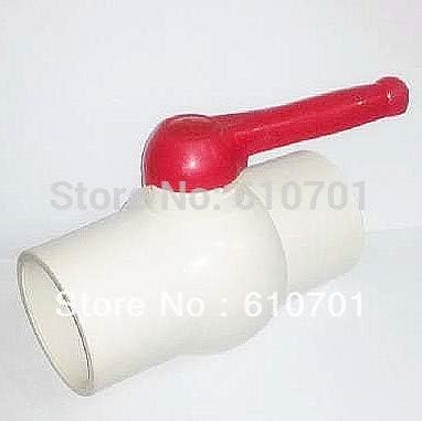 MAO YEYE Plastic Ball Valve 90mm PVC 3 1/2" Slip x 3 1/2" Slip Ends Full Port Pipe Water Shut Off Waste Treatment Irrigation Welding