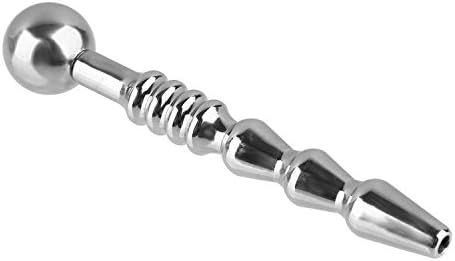 SPARKS FLY Ribbed Ũ`rěthrál Sound Beads Hollow Ũ`rěthrál P`ÊňÏ-s Plug Tube with Cum Thru Hole Medical Grade Stainless Steel Urinary Dilátor Urêthrâ MástuŗЪetịọņ Tõys for Women Men Rod