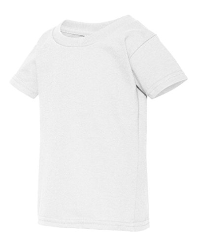 Gildan Todler Boy's Heavy Cotton 5.3 oz. T-Shirt, White, 3T