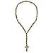 Bethlehem 2-Pack Certified Wooden Rosary from Olive Wood - Our Father Christian Catholic Wooden Prayer Beads in Cotton Rosary Pouch and Authenticity Certificate for Men and Women