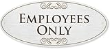 SmartSign Designer Employees Only Sign for Door, 3M