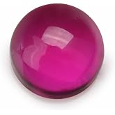 Round 3-12mm Flat Back Cabochon For Jewelry Making 5# Red Color Corundum Synthetic Ruby