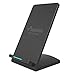 Fast Wireless charger, ELEPHAS 2017 Newest 2 Coils Qi Quick Wireless Charging Stand for Samsung Galaxy S8, S8 Plus, S8+, S7, S7 Edge, S6 Edge Plus, Note 5 Black (No AC Adapter)