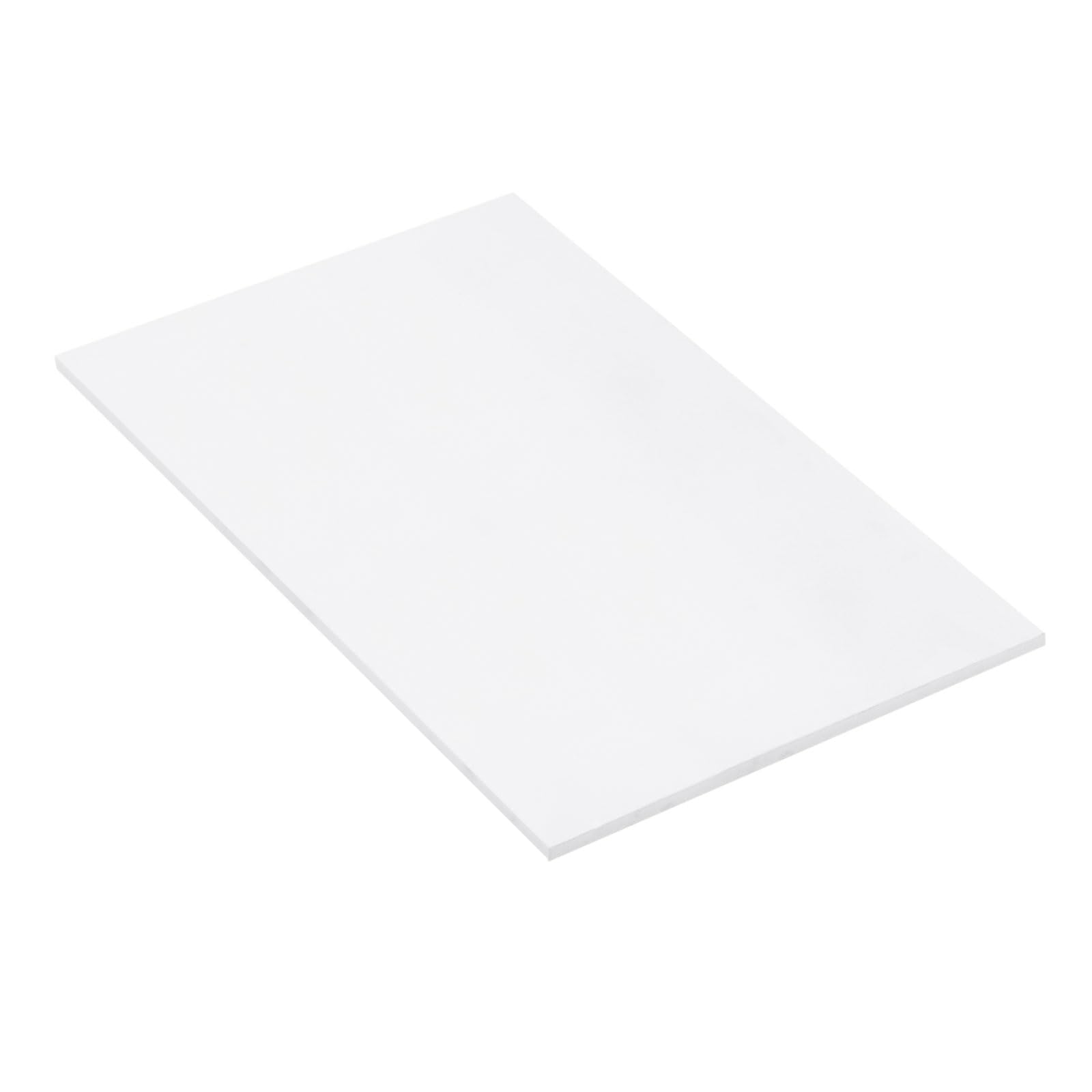 Rebower Expanded PVC Board Sheet 6mm Thick, 280x430mm Lightweight Rigid Plastic Foam Sheet, [for Crafts Signage Displays Digital Screen Printing] - White/ 1 Pcs