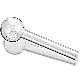 International Unique Finds HandmadeGlass Art Making Fragrance Oil Burner 4inch Male Joint (1, Clear)