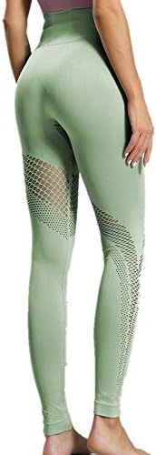 SXZG Women High Waist Beautiful Hip Sports Tights Peach Peach Hip-Body Hollow Yoga Pants Seamless Hip Fitness Pants