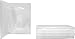 (5) Clear Thin Triple DVD Hinged Empty Replacement Boxes/Cases with Wrap Around Sleeve #DV3R14CLWT (14mm) (3DVD)