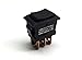 GAMA Electronics Mini 3 Position Double Pole Momentary On-Off-Momentary On Rocker Switch DPDT