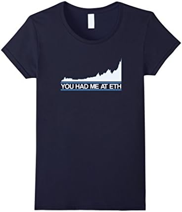 Womens You Had Me at ETH Ethereum T-Shirt | Crypto &amp; Bitcoin Fans Medium Navy