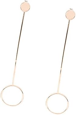 Lanyan Woman's Hollow Geometric Elegant Simple Stud Earrings Jewelry Gift 2 Colors