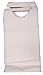(Set of 100) Disposable Adult Tie-Back Poly Bibs Protect Clothes from Spills