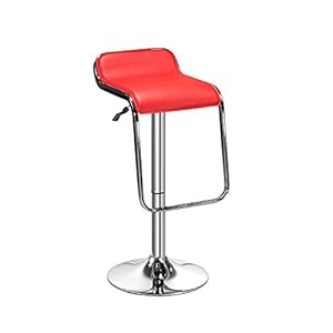 MBTC Airtel Kitchen Cafeteria Bar Stool Chair in Red