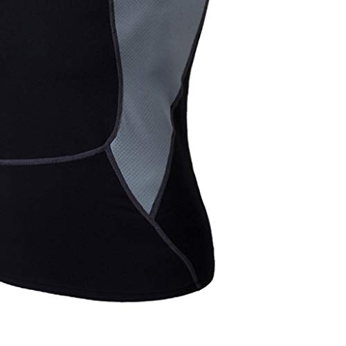 Men Bodybuilding Breathable Sports Fit Slim Sleeveless Shirt Blouse Tank Vest Black