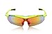 Wolfbike POLARIZE Sports Cycling Sunglasses with 5 Set Interchangeable Lenses Green Frame