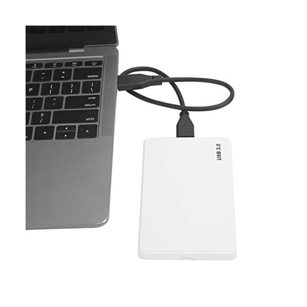 Vbestlife Festplatte, USB3.0, Externe Mobile Festplatte, 2,5 Zoll, für Desktop-Laptop, Notebooks, Computerzubehör, Weiß… – Bild 3
