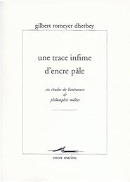 Une  trace infime d'encre pâle